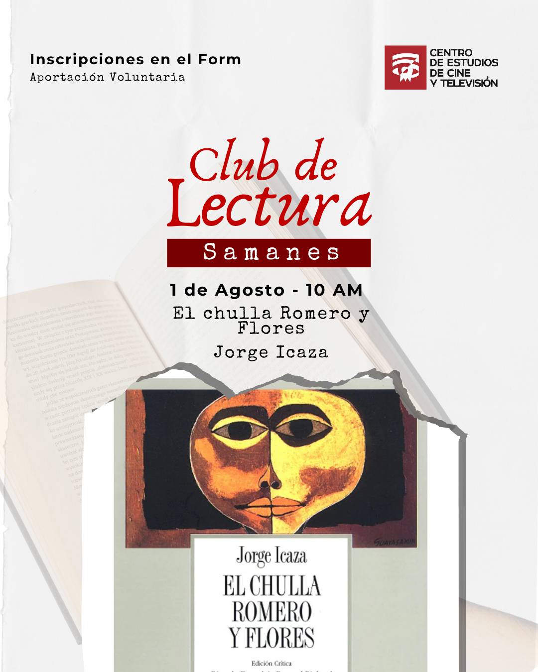 Club de Lectura: El chulla Romero y Flores