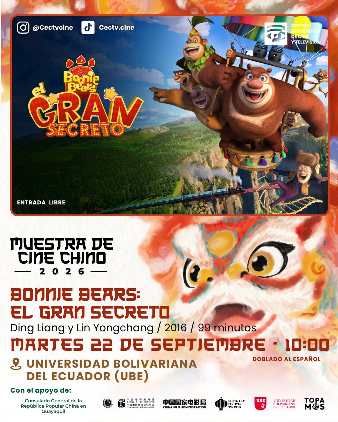 Bonnie Bears: El gran secreto | Muestra de Cine Chino 2026